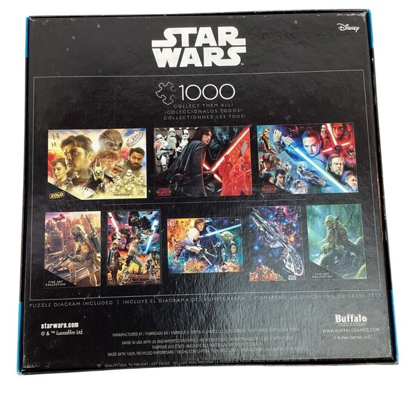 Star Wars Collector 1000 Piece Puzzle Buffalo Disney Jigsaw Puzzle New Unopened - Picture 3 of 6